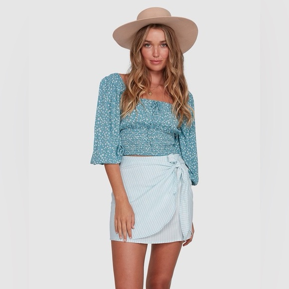 Billabong Tops - Billabong Bluesday - 3/4 Sleeve Top for Women